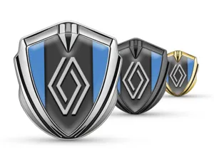 Renault Badge Self Adhesive Tuning Style Glossy Top